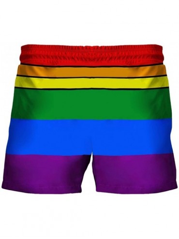 Board Shorts Men Pants Trunks Shorts Breeches Turkey Drawstring Printed Beach Trouser - Multicolor - CZ19DEZSX4H $24.22