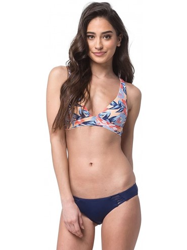 Bottoms Women's Designer Surf Hipster Bikini Bottom - Navy - CX12LLA7IW1 $58.51