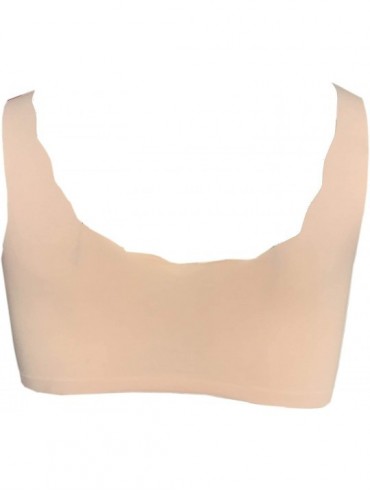 Racing Mastectomy Bra Pocket Bra for Silicone Breastforms C25 - Beige - CH193AKC55N $18.09