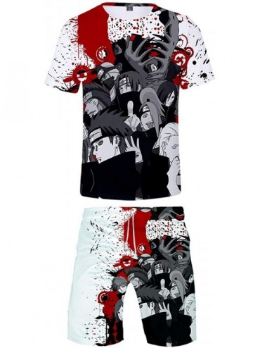 Board Shorts Naruto T-Shirt & Shorts Set Mens Naruto Summer Short Sets Boardshorts Naruto Boardshorts - J - CU199G00CIM $48.35