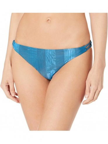 Bottoms Women's Tropic Line Full Bikini Bottom - Jade Blue - CW12MH3GHER $67.03
