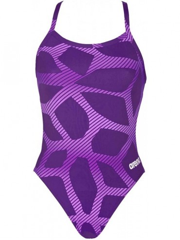 One-Pieces Womens Spider Challenge Back MaxLife One Piece Swimsuit - Spider Purple - CG187K237AA $53.18