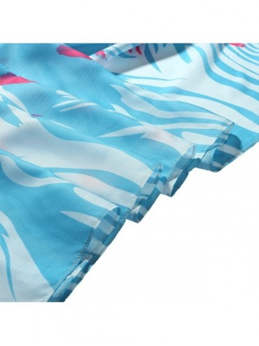 Cover-Ups Womens Swimwear Chiffon Printed Cover up Beach Sarong Pareo Bikini Swimsuit Wrap - 36 (57"*55") - C518DWIS39R $15.28
