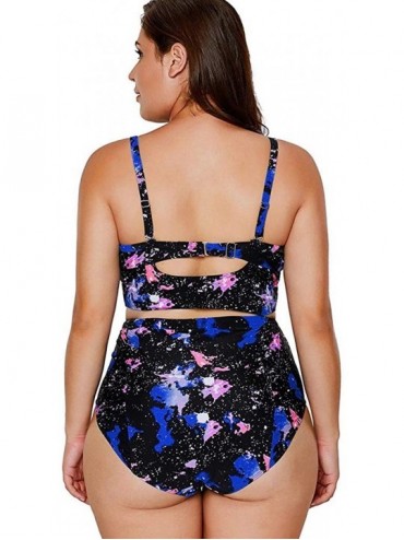 Sets Swimwear for Womens- Summer Plus Size Push-up One-Piece Swim Dress Beachwear Tankini Bikini - 5451black - CU18SXMA2C0 $2...