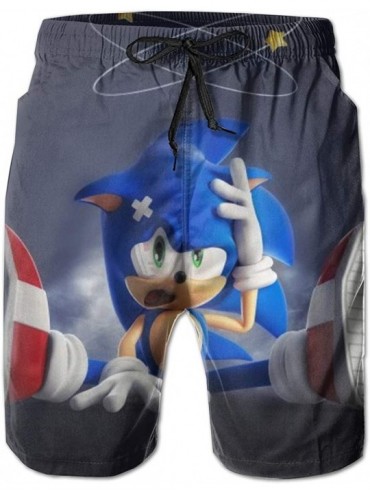 Board Shorts Sonic The Hedgehog Swim Trunks Men's Board Shorts Quick Dry Swimwear Bathing Suit - Sonic the Hedgehog2 - C8196D...