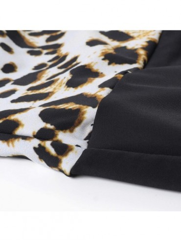 One-Pieces Women Leopard Tummy Control One Piece Swimsuits Plus Size Bathing Suits - Leopard - C71945LN8M6 $18.55