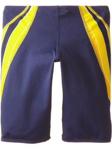 Racing SPORT Men's Phoenix Splice Jammer Swimsuit - Navy/Gold - CT11E91BHWX $41.88