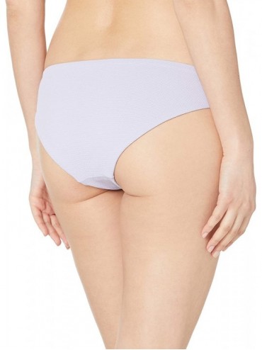 Bottoms Women's Sublime Reversible Signature Cut Bikini Bottom Swimsuit - Lavender Purple Pique/Lavender Flower - C818R9XN2Q3...