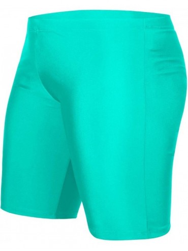 Tankinis Women Swim Shorts Boyshorts Bathing Suit Tankini Bottoms Stretch High Waist Sports Boards Shorts Green(boyshorts) - ...