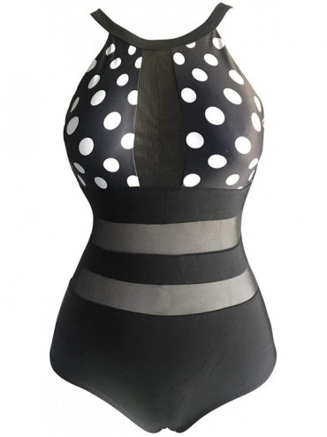One-Pieces Bikini High Waisted Swimsuits for Women Tummy Control Tankini Bathing Suits Two Piece Flounce Swimwear - B-2 - CO1...