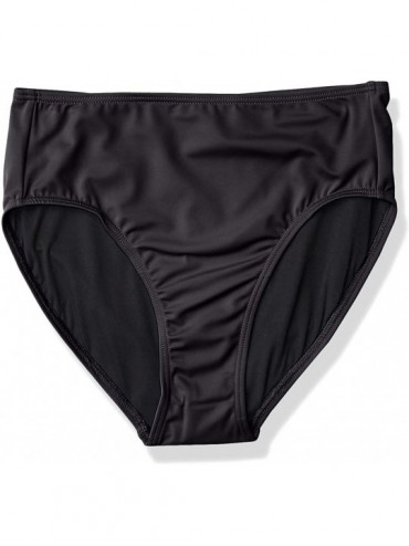 Bottoms Women's Solid Swim Brief Bikini Bottom - Black - C9129IDIRVF $25.12