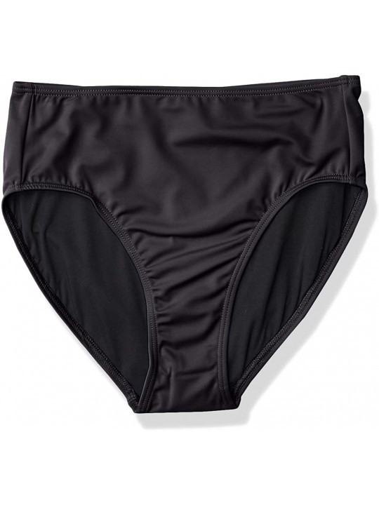 Bottoms Women's Solid Swim Brief Bikini Bottom - Black - C9129IDIRVF $13.24