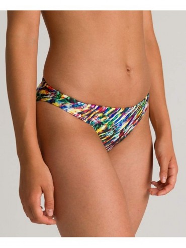 Sets Womens Rule Breaker Real Brief MaxLife Bikini Bottom - Painted Stripes - CA192CTRR52 $22.39