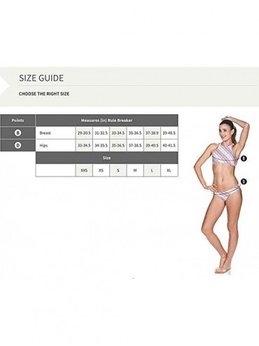 Sets Womens Rule Breaker Real Brief MaxLife Bikini Bottom - Painted Stripes - CA192CTRR52 $22.39