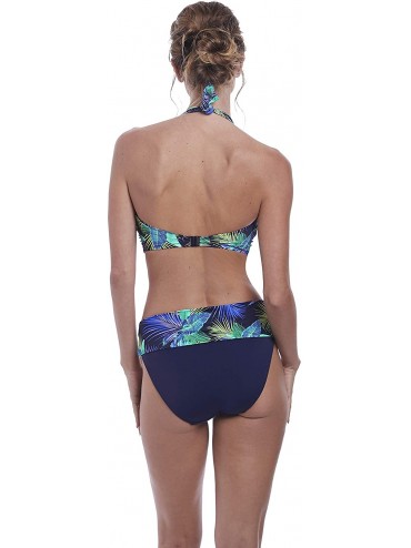 Bottoms Coconut Grove Fold-Over Bikini Bottom - Ink - CW18QY9W34S $31.55