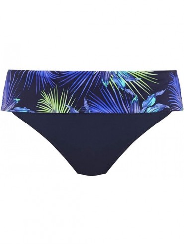 Bottoms Coconut Grove Fold-Over Bikini Bottom - Ink - CW18QY9W34S $31.55