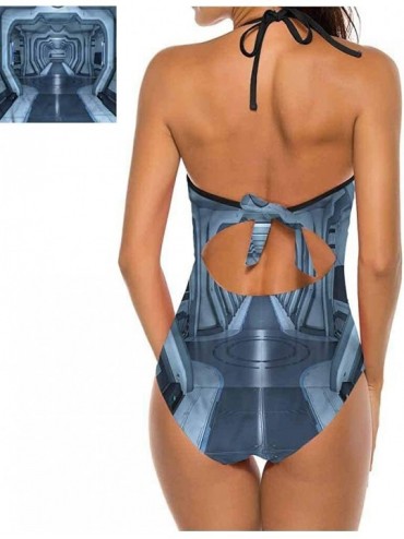 One-Pieces Sexy Swimwear Bathing Swimsuit Celestial Meteorite Great for Trip to Hawaii - Multi 10 - CX19C2H3U34 $32.24