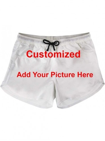 Board Shorts Womens Drawstring Elastic Waist Casual Shorts for Outdoor Beach Swimwear - Custom - C618NDYIDER $43.29