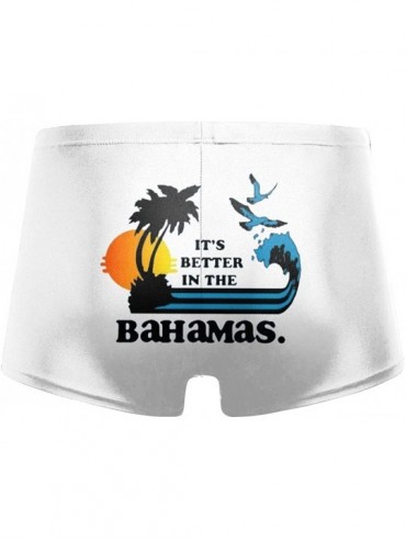 Briefs It's Better in The Bahamas Men Swimwear Basic Long Swim Boxer Trunks Board Shorts Swimsuits - CM1933EG7MZ $18.19
