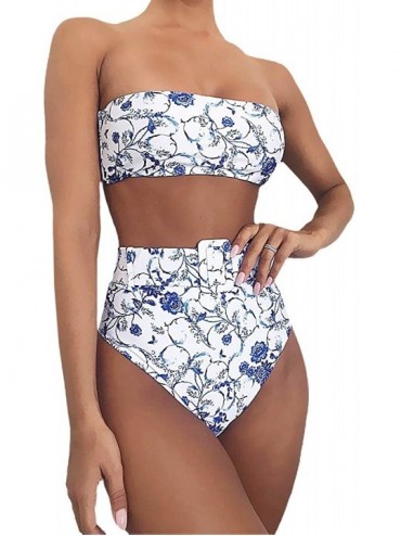 Sets 2 Pcs Sets Women Shiny Metallic Patent Leather Bikini Swimsuit Bra Triangle Bikini Swimwear Set - White - CY1906ECZH8 $3...