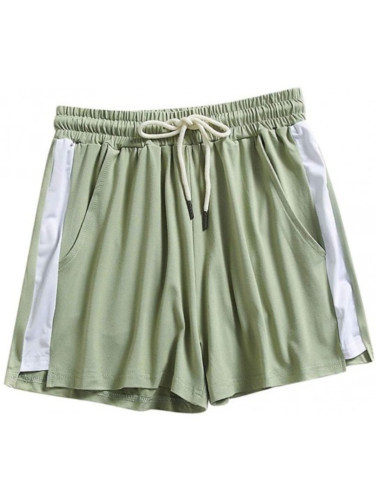 Board Shorts Sport Fitness Short Pant- Women Summer Sport Casual Shorts Beach Short Pants - J-green - CN19C6G3AZO $8.43