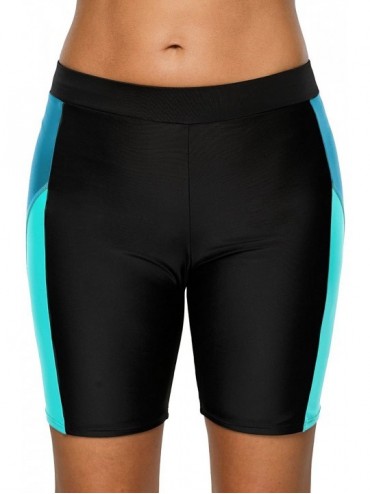 Bottoms Women's Board Shorts High Waisted Swim Shorts Long Tankini Swim Bottoms - Aqua Shorts(no Built-in Brief) - CY18KLN8GA...