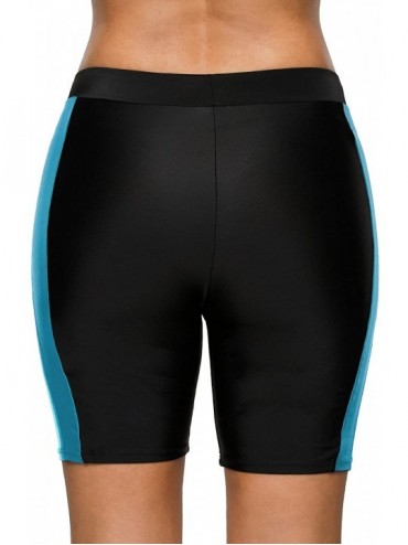 Bottoms Women's Board Shorts High Waisted Swim Shorts Long Tankini Swim Bottoms - Aqua Shorts(no Built-in Brief) - CY18KLN8GA...