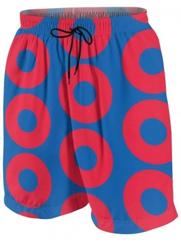 Trunks Phish Circles Fashion Men's Swim Shorts Beach Trunks Swimsuit with Strings Quick Dry - CK1983MAEO7 $52.54