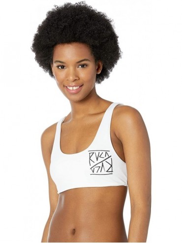 Tops Women's Solid Crop Bikini Top - White - C118EQYDDTG $77.74