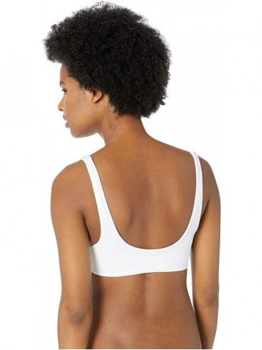 Tops Women's Solid Crop Bikini Top - White - C118EQYDDTG $38.87