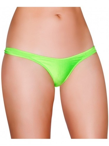 Racing Spandex Bikini Bottom- Thong Bikini Bottom - CR111VT745F $14.20