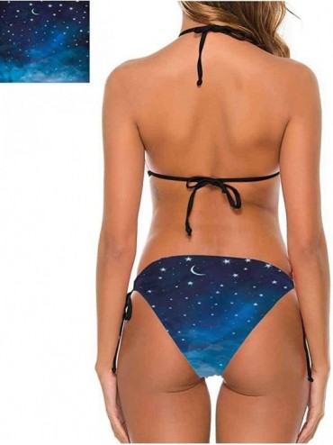 Bottoms Bikini Swimwear Triangle Bikini Swimsuits Clouds Sunset Inspiring - Multi 14 - CH190EAYCHT $45.44