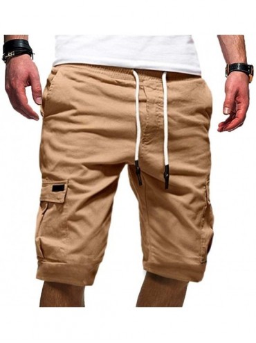Board Shorts Men's Sport Pants Capri Pants - LimseaFashion Printing Shorts Drawstring Elastic Waist Casual Loose Gym Bodybuil...