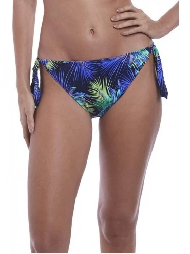 Bottoms Coconut Grove Side Tie Bikini Bottom - Ink - CQ18TL9O5RM $78.40