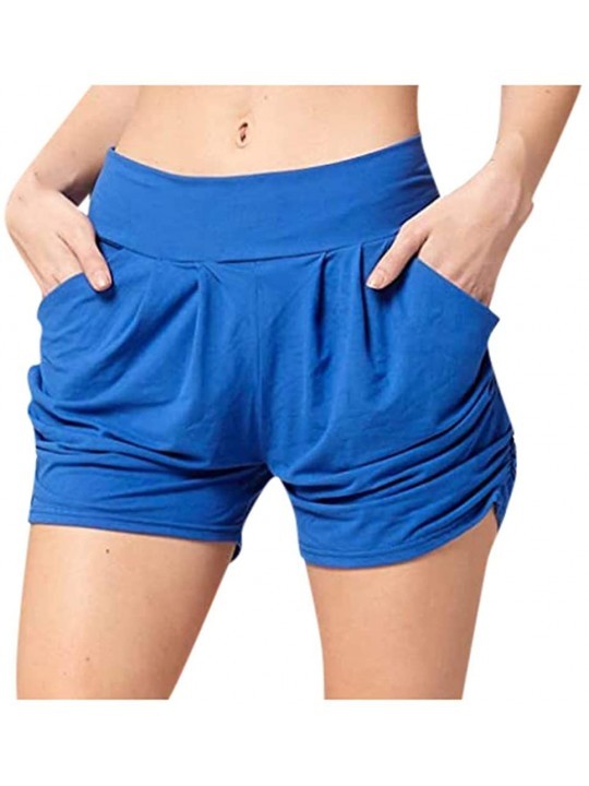 Board Shorts Ultra Soft Harem Shorts for Women - A Blue - CL19C8WMASG $11.36