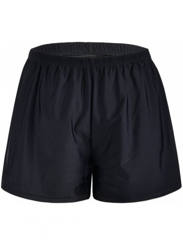 Tankinis Women's Boy Leg Swim Bottom UPF 50+ Board Shorts Boyshorts Swim Shorts Tankini Bottom - Black 3 - C918D6X5NST $23.55