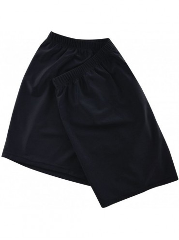 Tankinis Women's Boy Leg Swim Bottom UPF 50+ Board Shorts Boyshorts Swim Shorts Tankini Bottom - Black 3 - C918D6X5NST $23.55