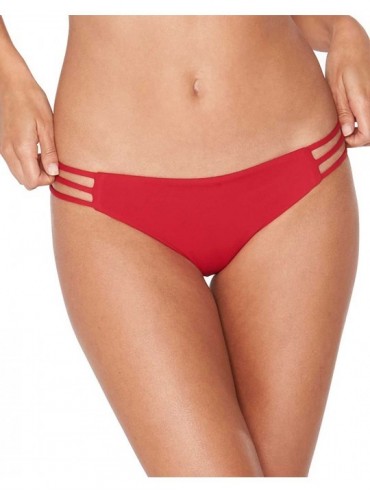 Bottoms Women's Kennedy Bikini Bottoms - Lipstick Red - C01882T23N4 $47.48