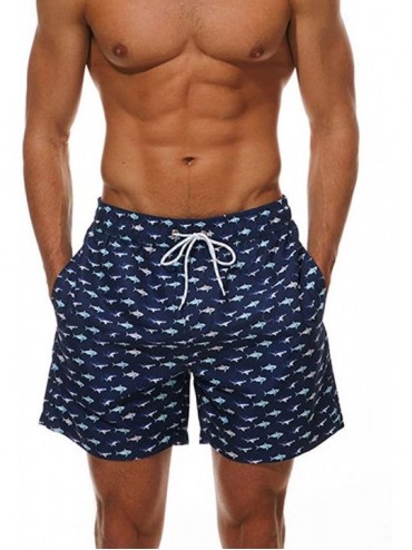 Board Shorts Men's Quick Dry Shorts Summer Beachwear Swim Trunks Casual Drawstring Waist Baord Shorts - Style 2 - C818QUQZRUY...