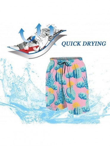 Board Shorts Men's Beach Shorts Funny Milk and Cup. Cartoon. Comic Characters. Breakfast Swim Trunks - Style07 - CR190S8UGEX ...