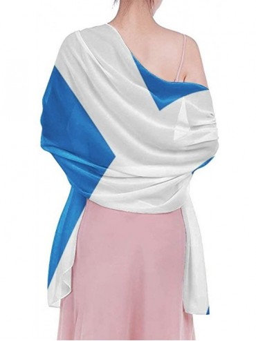 Cover-Ups Women Chiffon Scarf Shawl Wrap Sunscreen Beach Swimsuit Bikini Cover Up - Scottish Flag - CV1908OLQHZ $19.87