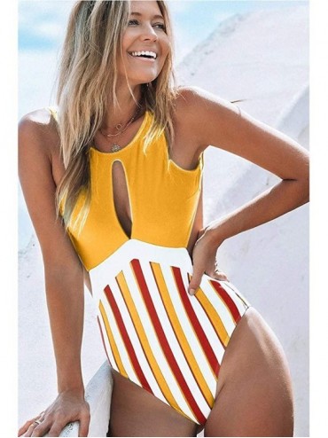 Sets Bathing Suits for Women- Sexy Vintage Floral Halter Push-Up Bra Cheeky Bikini Tankini Monokini Beachwear Swimwear - 1ps-...