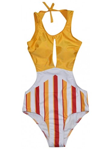 Sets Bathing Suits for Women- Sexy Vintage Floral Halter Push-Up Bra Cheeky Bikini Tankini Monokini Beachwear Swimwear - 1ps-...