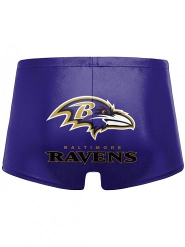 Briefs Men's New York Je-ts Swimwear Trunks Square Leg Boxer Brief Swimsuit Swim Underwear - Baltimore Ravens - C9194R8GLIL $...