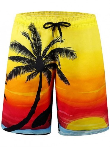 Board Shorts Mens Swim Trunks Quick Dry Bathing Suits Summer Holiday Beach Board Shorts - Beachsunrise - CV18OR83ZUI $36.88