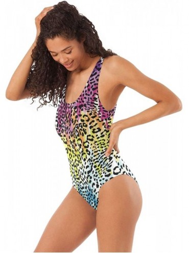 One-Pieces Womens Swimsuits Colorful Leopard South Carolina One Piece Tankini Girls Monokini - Colorful Leopard South Carolin...