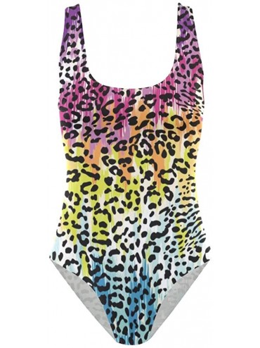 One-Pieces Womens Swimsuits Colorful Leopard South Carolina One Piece Tankini Girls Monokini - Colorful Leopard South Carolin...
