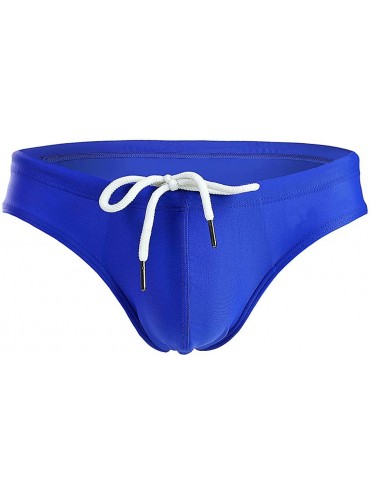 Briefs Mens Swim Briefs Sexy Bathing Suit Bikini Swimsuit Swimwear for Men - D-darkblue - C818UI5O2S7 $7.89