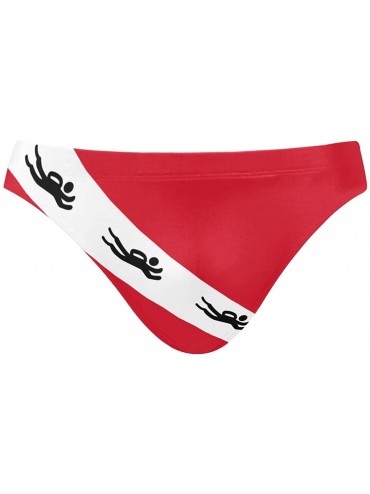 Racing Mens Swim Briefs Trunk Scuba Dive Flag Athletic Swimsuit Beach Shorts Board Triangle Bikini Swimwear - Scuba Dive Flag...