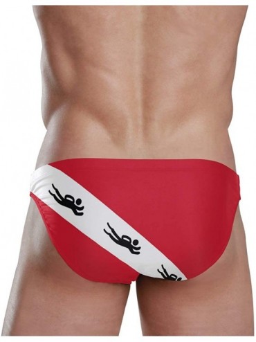 Racing Mens Swim Briefs Trunk Scuba Dive Flag Athletic Swimsuit Beach Shorts Board Triangle Bikini Swimwear - Scuba Dive Flag...